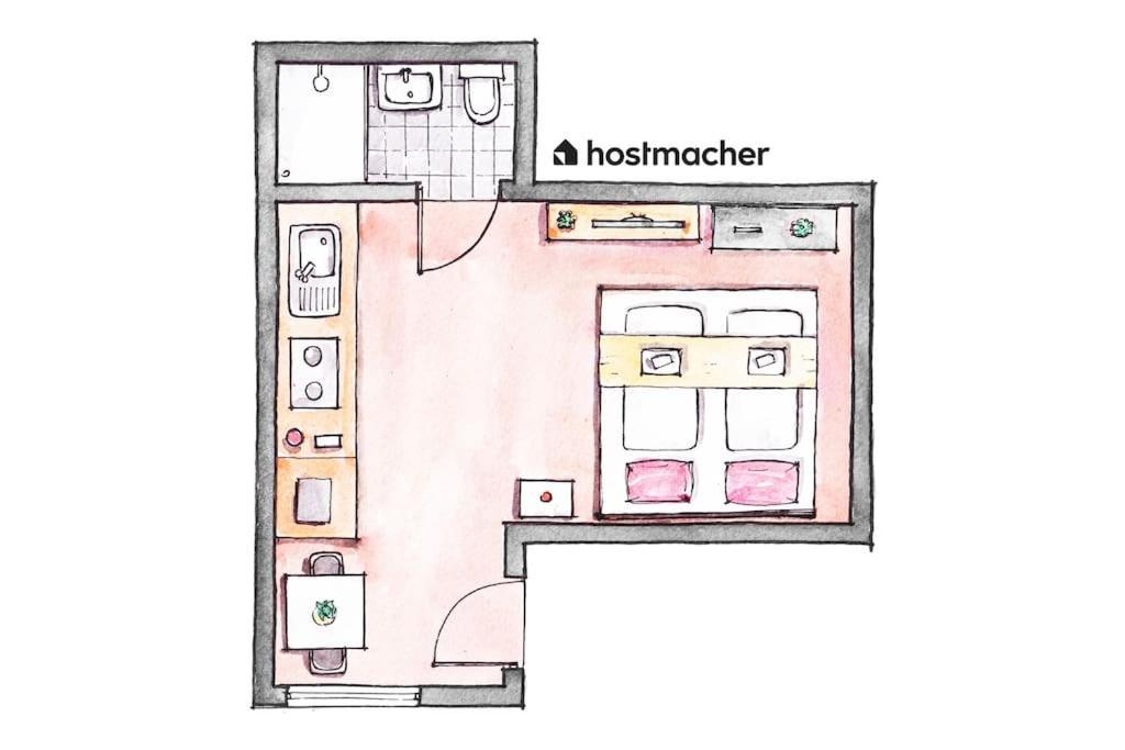 Chic Studio By City Center By Hm Bécs Kültér fotó